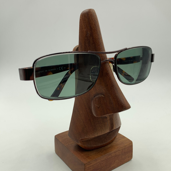 Matsuri Metal Black Brown Aviator Sunglasses - Picture 2 of 7